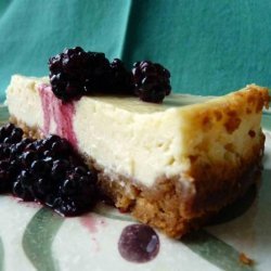 Cheesecake With Minted Blackberries