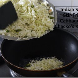 Indian Stir Fried Cabbage