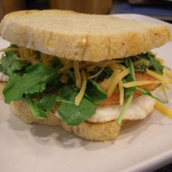Fried Egg Sandwiches With Pancetta and Arugula