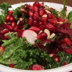 Kick the Winter Blahs Salad (Kale and Beets)
