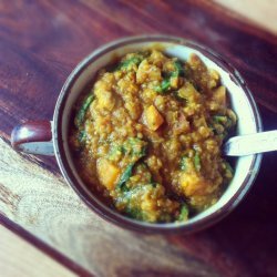 Spinach and Potato Dhal