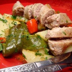 Roasted Sausages, Peppers and Potatoes