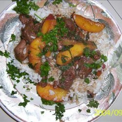 Lamb With Peaches
