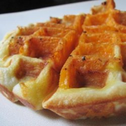 Smoked Chicken and Cheddar Buttermilk Waffles
