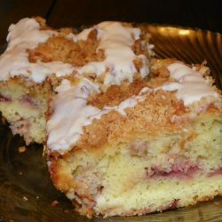 Rhubarb Berry Coffee Cake