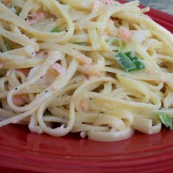 Angel Hair Noodles With Smoked Salmon