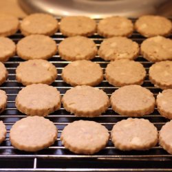 Chocolate-Dipped Macadamia Shortbread Cookies