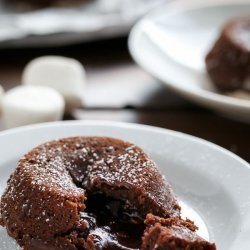 Chocolate Marshmallow Molten Cakes