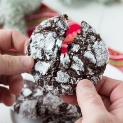 Double Chocolate Crinkle Cookies