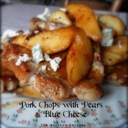Pear and Blue Cheese Pork Chops