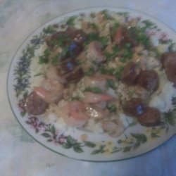 Shrimp With Smoked Andouille Sausage