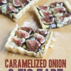 Fig , Caramelized Onion and Blue Cheese Tart