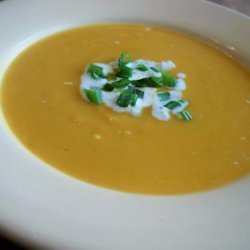 Sweet Potato and Blue Cheese Soup