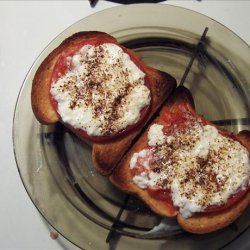 My Awesome Cottage Cheese Tomato Sandwich