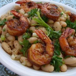 Shrimp With Cannellini Bean Salad