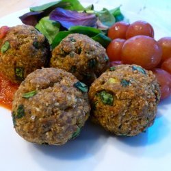 Baked Turkey Meatballs With Spinach