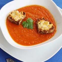 Roasted Butternut Squash and Tomato Soup