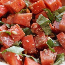 Watermelon and Basil Salad