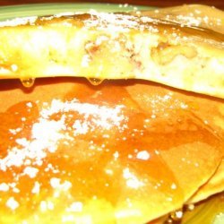 Honeyed Banana and Walnut Pancakes