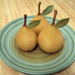 Poached Pears in Sauternes