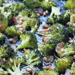 Broccoli with Bacon and Pine Nuts
