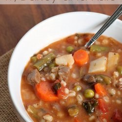 Vegetable-Beef Barley Soup