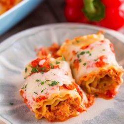 Lasagna with Chicken and Peppers