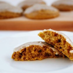 Pumpkin Cookies With Brown Butter Glaze