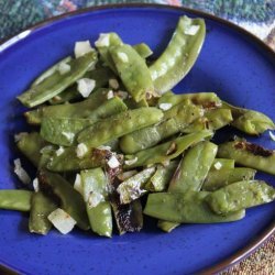 Forevermama's Roasted Sugar Snap Peas With Thyme