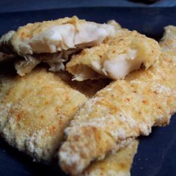 Parmesan and Cornmeal Crusted Fish Fillets