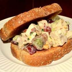 Chicken, Almond and Red Grape Salad