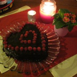 Weight Watchers Chocolate-Raspberry Heart Cake