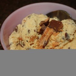 Homemade Butterfinger Ice Cream
