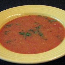 Fresh Cream of Tomato Soup With Basil - Ww 2 Points