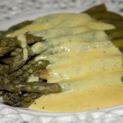 Asparagus in Creamy Orange Maltaise Butter Sauce