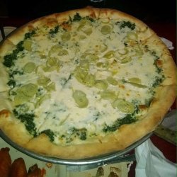 Spinach - Artichoke Heart Pizza