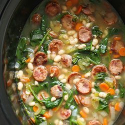 White Bean, Spinach, and Sausage Soup