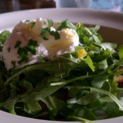 Poached Egg and Toast Salad