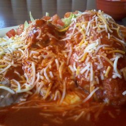 Chile Rellenos With Red Chile Sauce