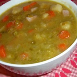 Smoky Split Pea and Root Vegetable Soup