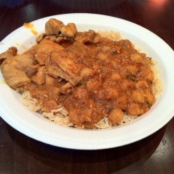 Curried Chickpeas over Rice