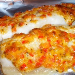 Baked Flounder With Herbed Mayo and Vermouth
