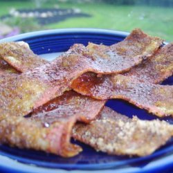 Spiced and Candied Vegetarian Bacon