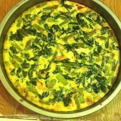 Crustless Spinach Quiche (3 Cheese)