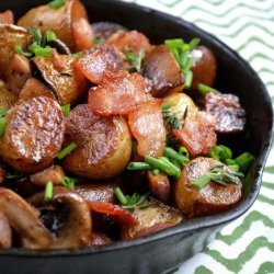 Crispy Mushroom & Onion Potatoes