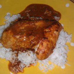 Chicken With Tomato Chocolate Sauce - Mole Style