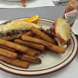 Fried Pastrami Sandwiches