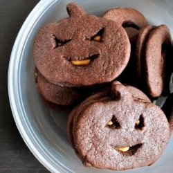 Peanut Butter Jack O'lantern Cookies
