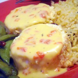 Salmon Cups With Cheese Sauce