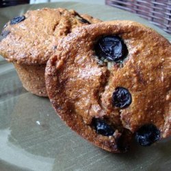 Whole Wheat Oat Blueberry Muffins